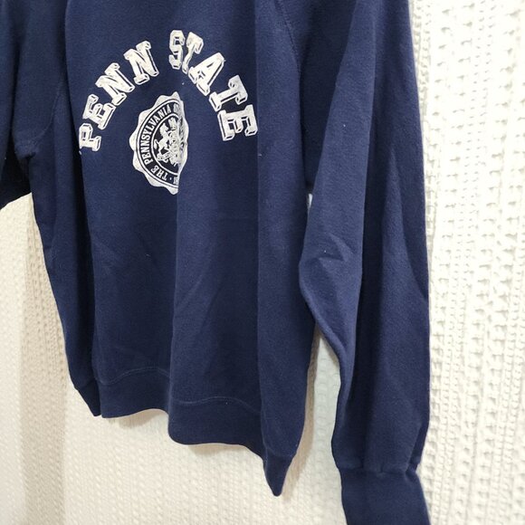 Vintage 80s Penn State Artex Sweatshirt Crewneck Made in USA Navy Small - Picture 9 of 11